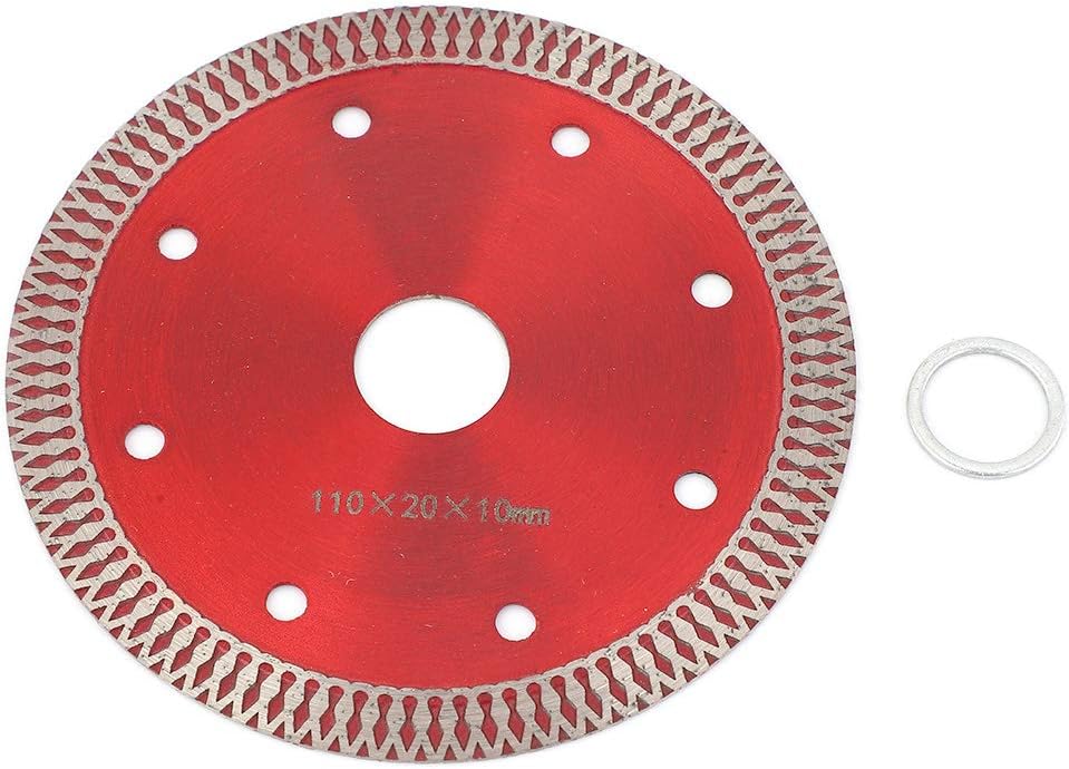 Tile Cutter, 110 * 20 * 10mm Diamond Saw Blade Cutting Disc Wheel for Cutting Porcelain Tiles Marble Ceramics Works