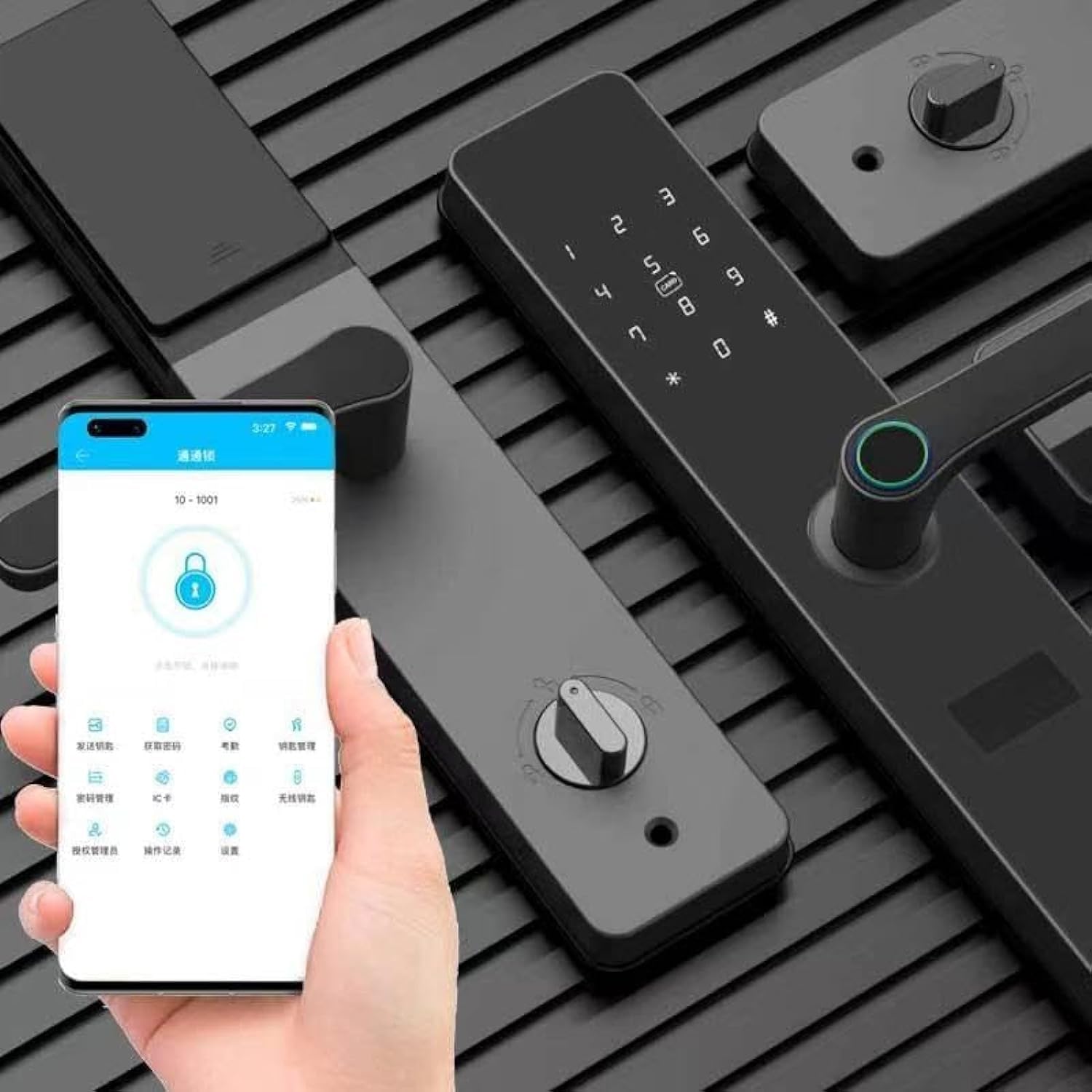 Smart Fingerprint Door Lock - App Smart Lock with AI Technology and Remote Access