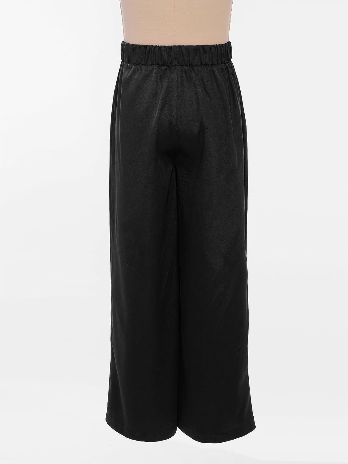 Kids Boys Girls Praise Dance Palazzo Pants Church Worship Satin Wide Leg Trousers Liturgical Bottoms