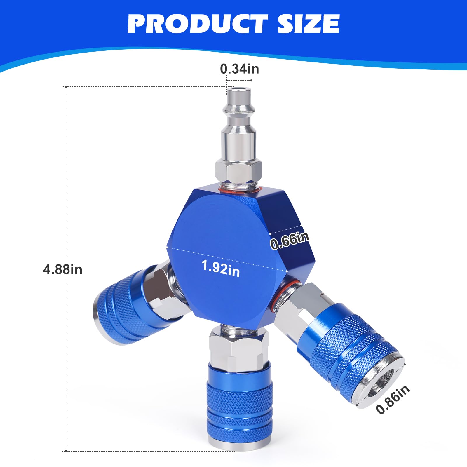 3-Way Air Manifold - Splitter Fittings -2