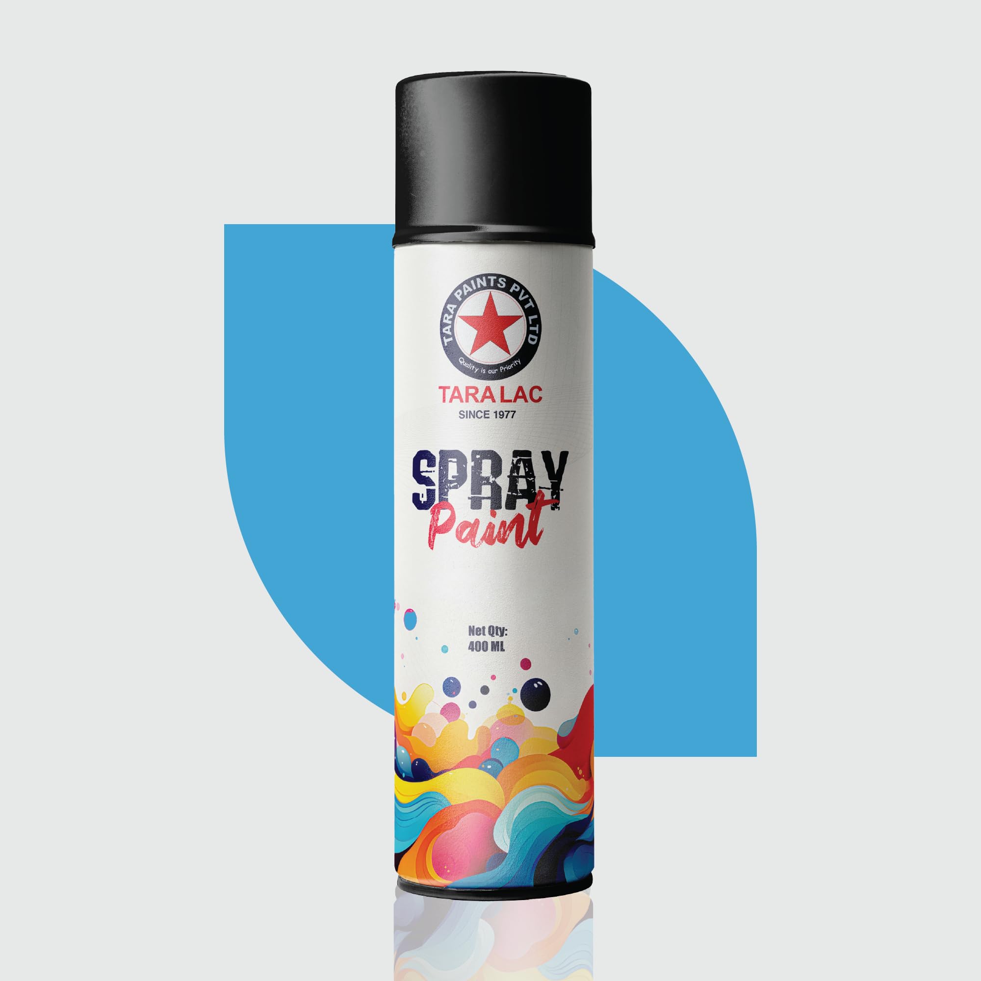 TARALAC Aerosol Multi-Surface DIY Spray Paint - 400ml, Fast Drying, High Glossy Finish, Applicable on Metal Wood Walls (Sky Blue) (B0D6KTXG81) Amazon Price History, Amazon Price Tracker