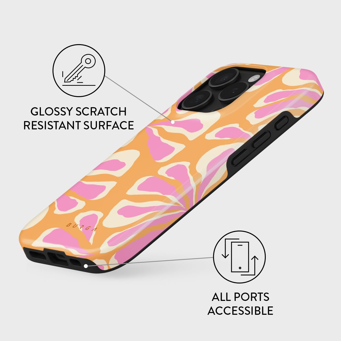 Amazon.com: BURGA Phone Case for iPhone 16 Pro Max - Cute, Trendy