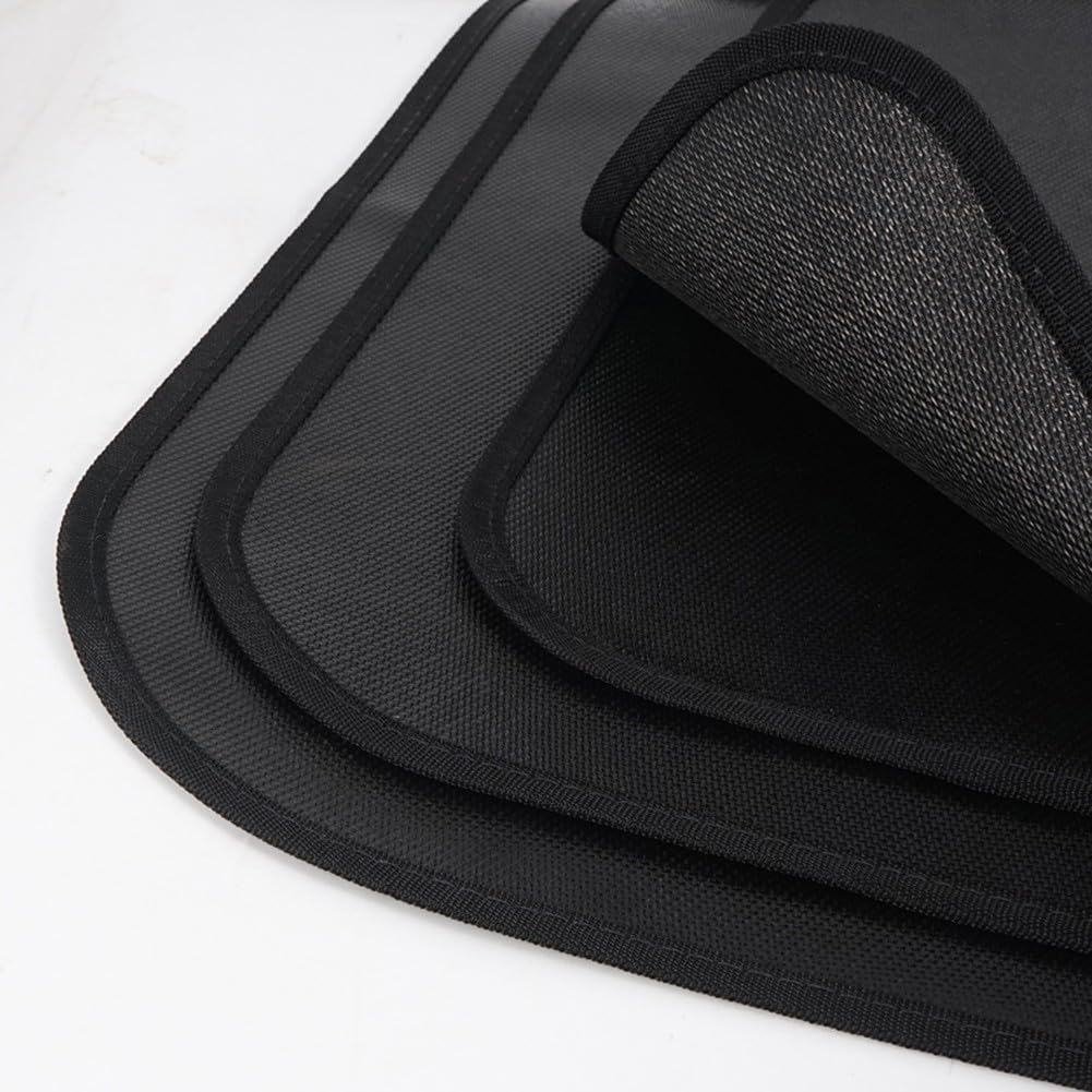 Sile Fibers Tapis ignifuge résistant à la chaleur pour camping, barbecue, utilisation en extérieur Reu pliable et antidérapant Idéal pour une cuisine sûre