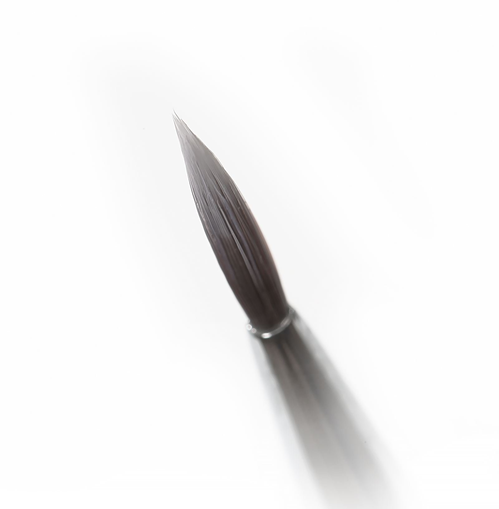 Nanshy Liner Makeup Brush in White Vegan Synthetic MUA Approved - Image 2
