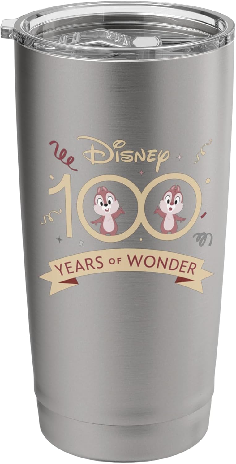 Disney 100 Years of Wonder Chip ‘n Dale Muted Cute D100 Stainless Steel Insulated Tumbler