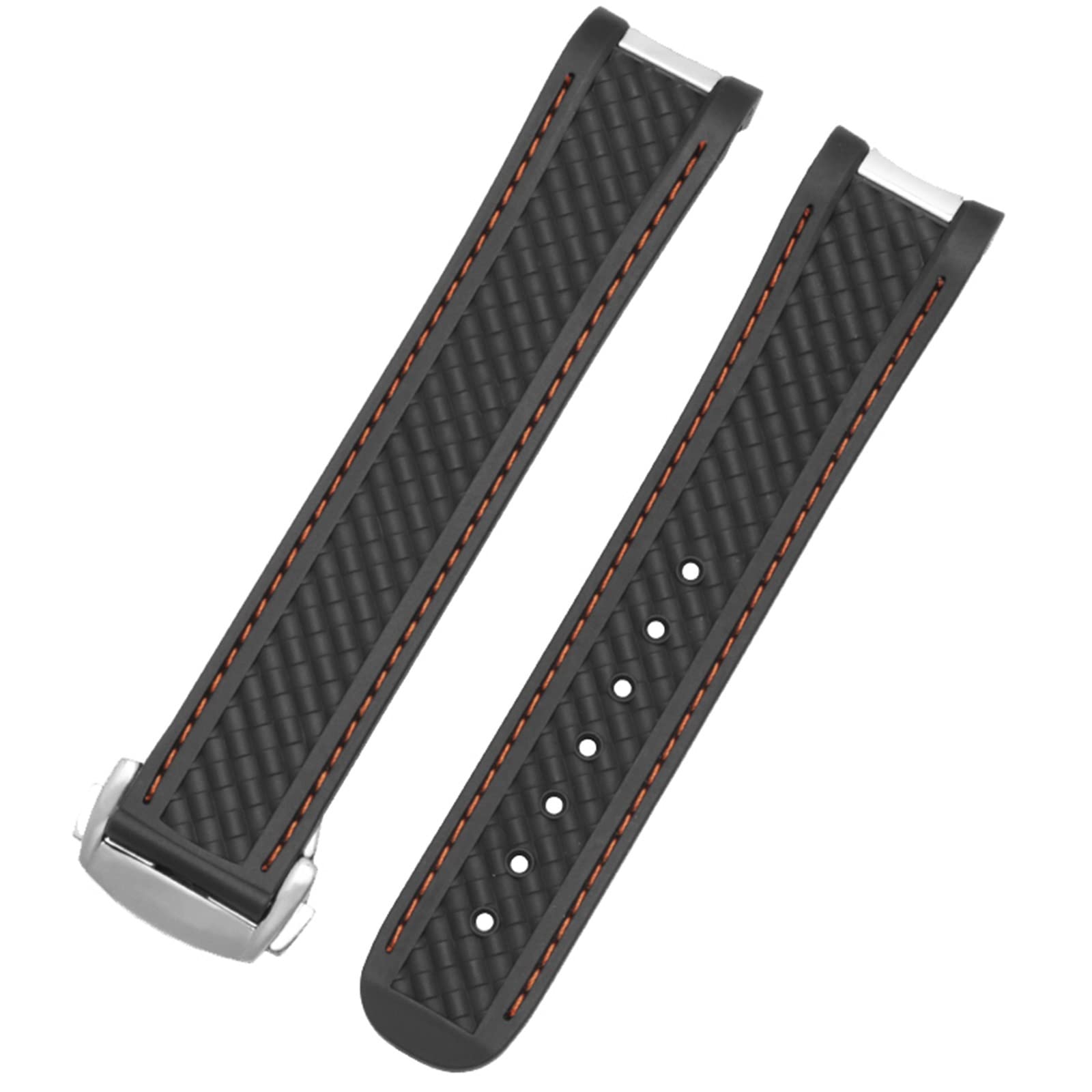 20 mm gumowy pasek do zegarka Omega SEAMASTER 300 AT150 DE VILLE SPEEDMASTER silikonowy pasek zapasowy akcesoria do zegarków