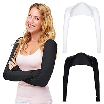 Manicotti Protezione Solare Donna - Copribraccia Con Fori Per Dita, UV Protection Per Corsa, Ciclismo E Escursionismo - Foto 11