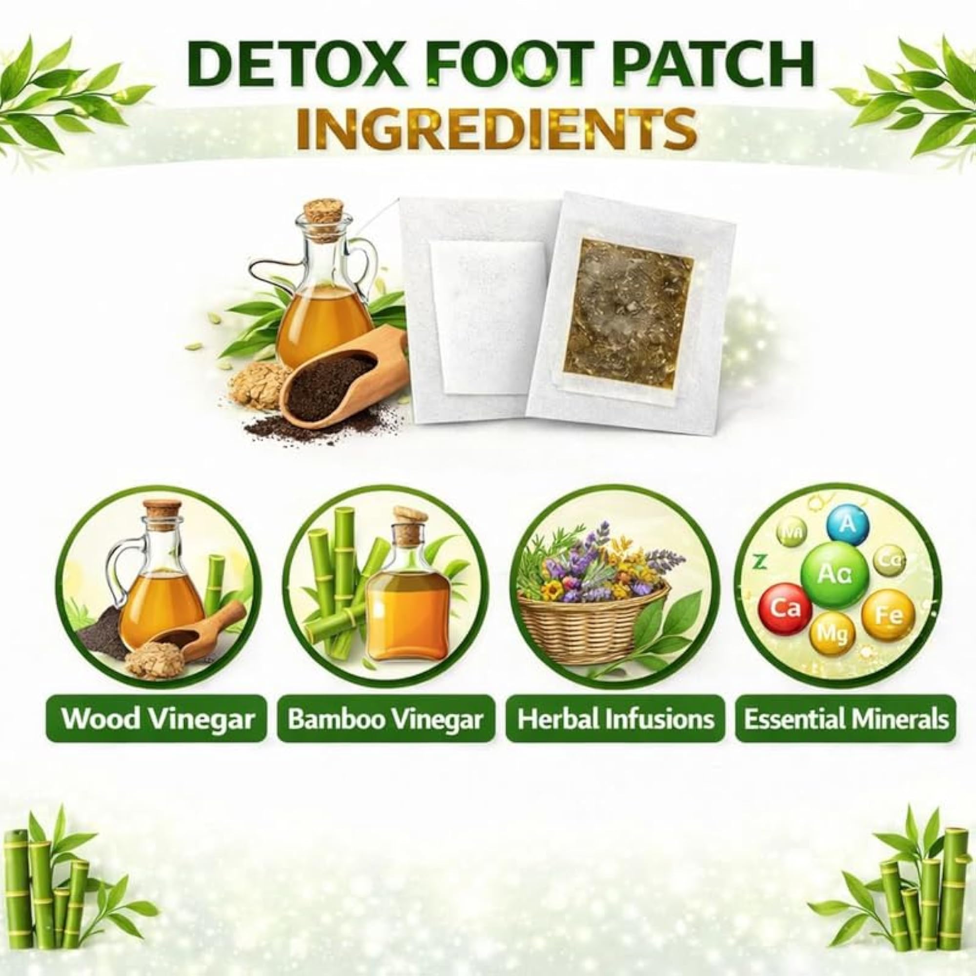 Herbal Detox Foot Patch Pads for Body Cleanse