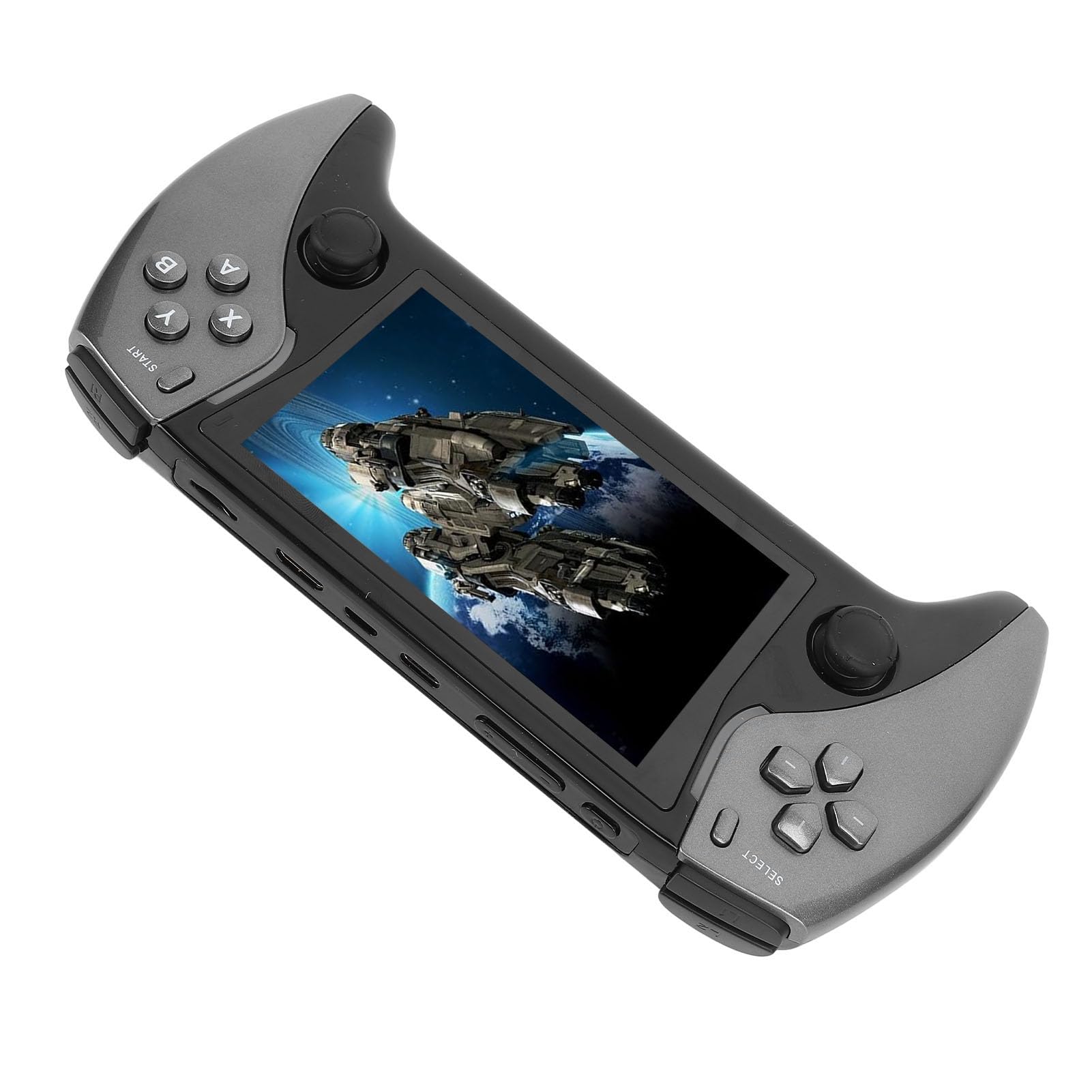 Ejoyous Console per Giochi retrò Portatile, Console per Giochi retrò ABS Batteria da 2500 MAh IPS da 4,3 Pollici 800x480 per Uso Esterno (GREY)
