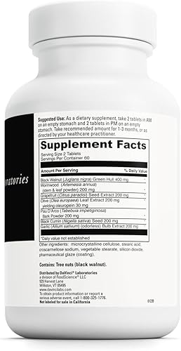 Miniatura 2 de DAVINCI Labs Vira-Shield - Suplemento dietético para apoyar la desintoxicación, el sistema inmunológico y la función gastrointestinal saludable* -