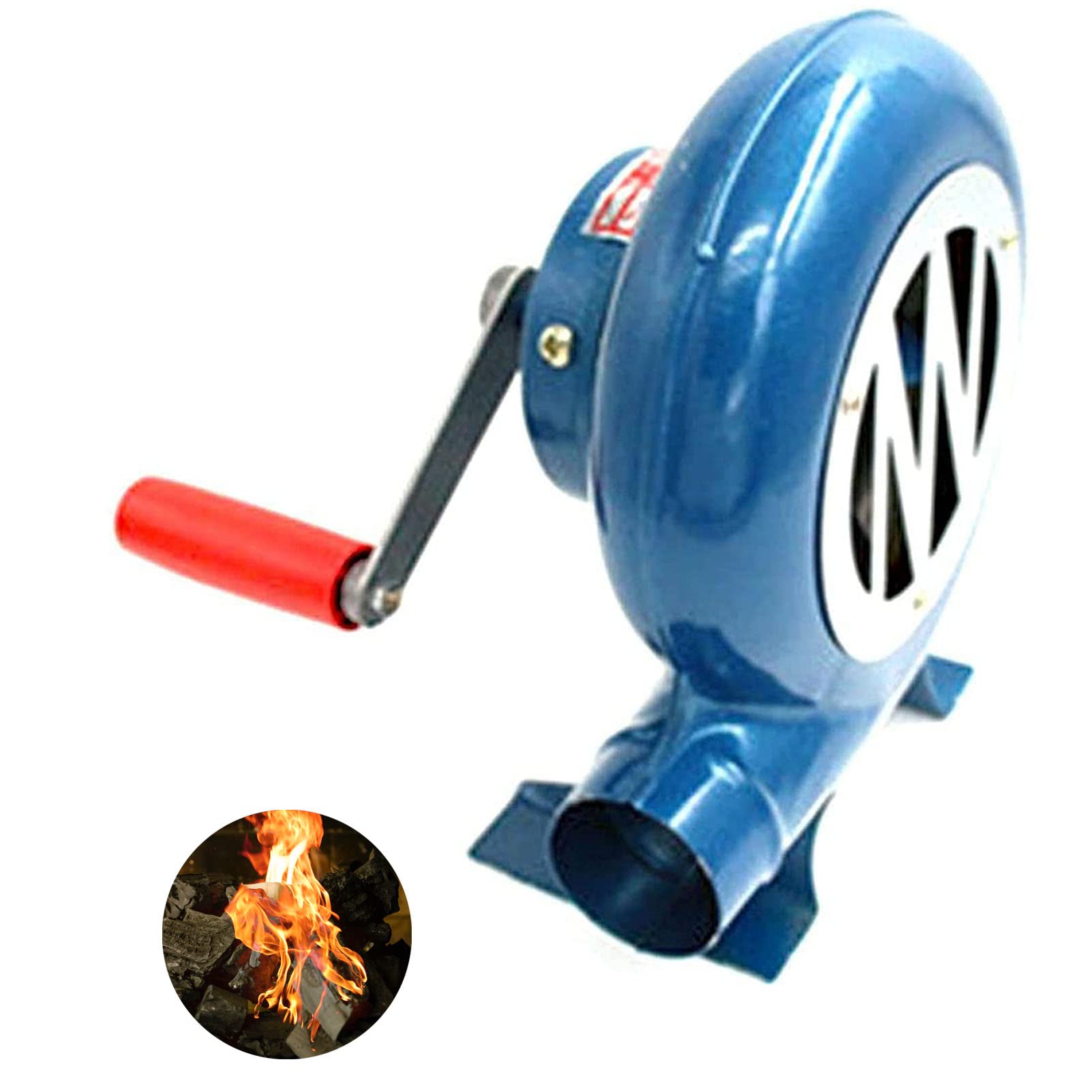 Ventilatore Manuale PULABO Per Barbecue - Con Manovella, Per Accendere Carbonella E Legna, Flusso Aria Potente - Foto 13