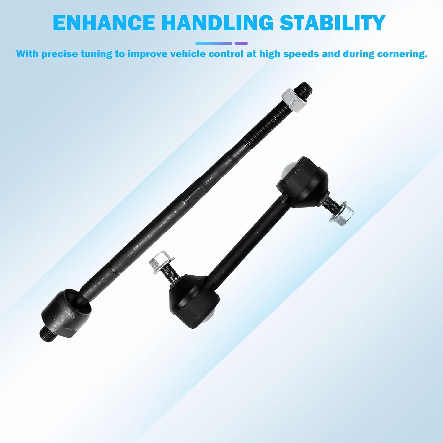 Front Complete Struts Rear Shock Absorber kit for 2001-2006 for Hyundai for Elantra,2PCS Rear Complete Struts Assembly Replaces 171405 Shock Absorber Complete Assembly Suspension Kit