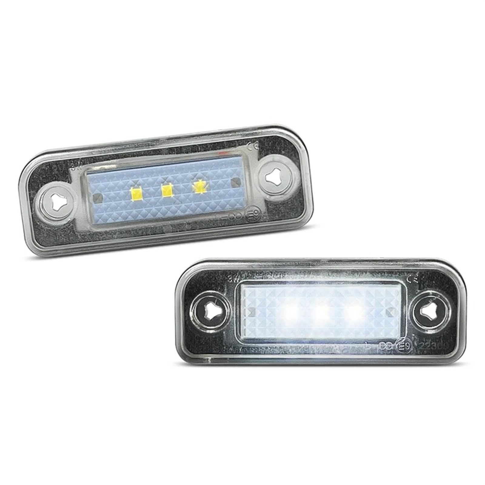 Luces matricula LED de alta luminosidad blanca para Benz Clase E C CLS SLK 8