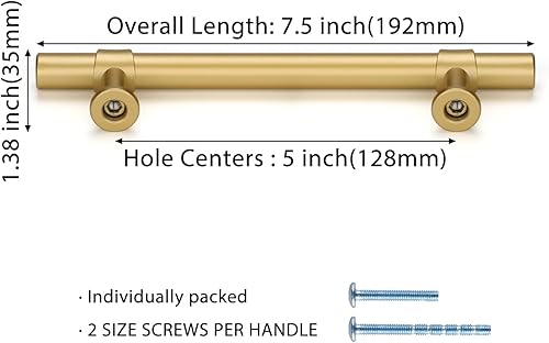 Miniatura 9 de goldenwarm Paquete de 6 tiradores negros de gabinete de 3 34 pulgadas, manijas de gabinete de cocina, manijas modernas para puertas de gabinete,