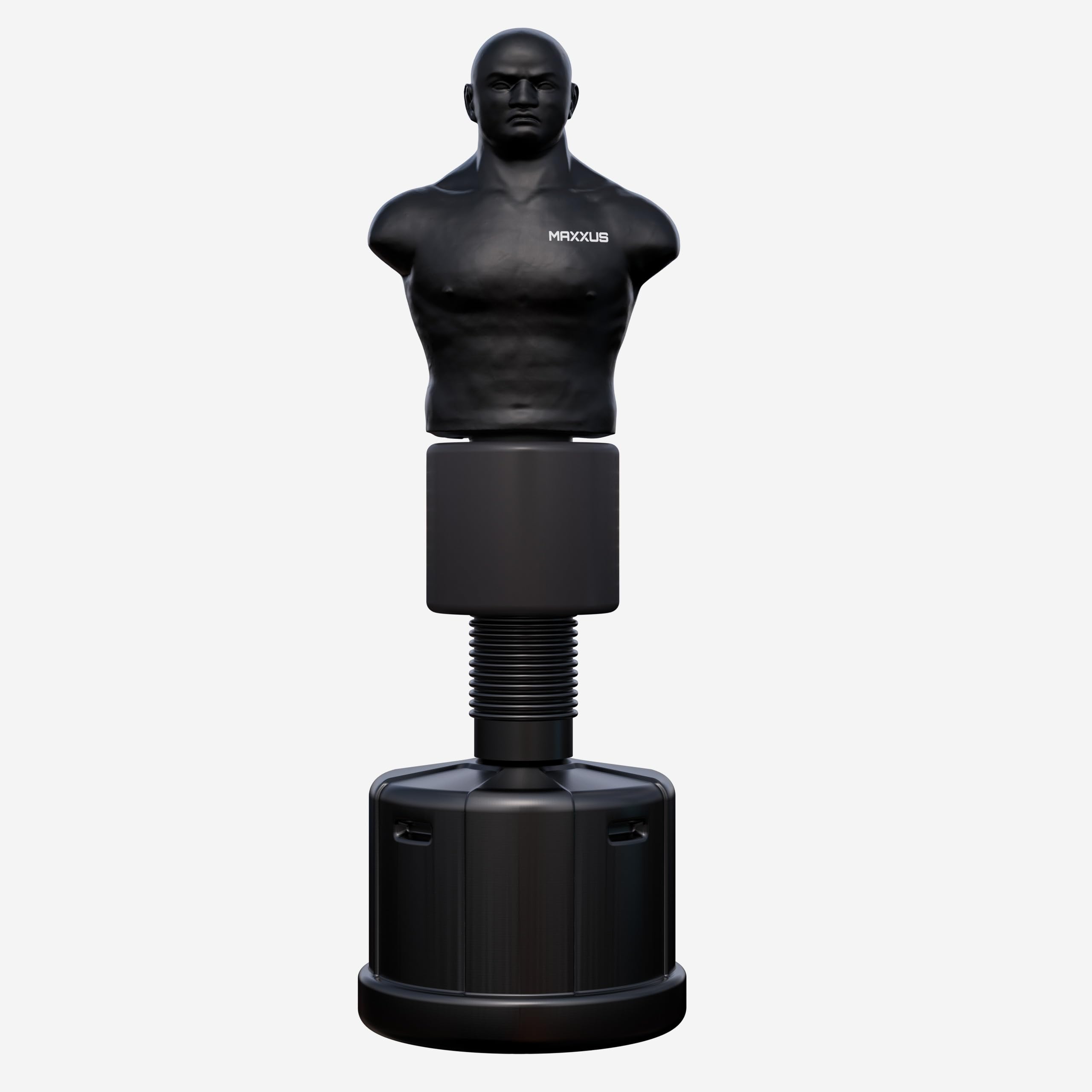MAXXUS Sacco da Boxe Da Terra PRO FIGHTER - Professionale, Adulti, Acqua/Sabbia, Altezza Regolabile, Sistema FLEX - Pungiball Box, Sacco Box con Base, Supporto, Punching, Boxing Bag, Sacchi Pugilato