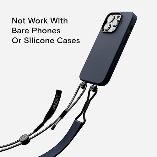 Miniatura 2 de MOFT Cordón para teléfono, cordón largo desmontable universal ajustable con parche para teléfono, compatible con la mayoría de teléfonos