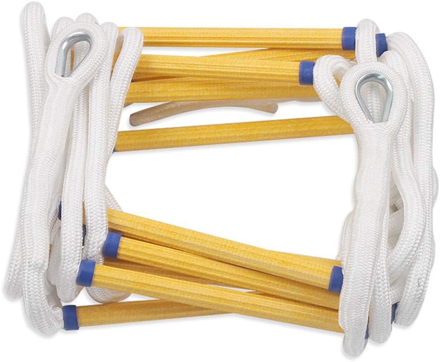 SqSYqzFire Escape Rescue Ascending Ladders Folding Lifeline Ladder Emergency Rescue Ascending Ladders,30m