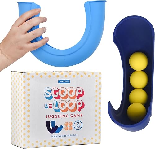 Impresa Juego de lanzamiento con tubos, pelota de juguete de tubo para atrapar y recoger un lazo para juego familiar al aire libre, juego de pelotas