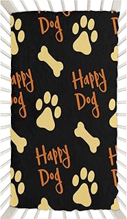 Vintage Happy Claw Print Crib Sheets for Boys, Girls Machine Washable Soft Cozy Microfiber Fitted Crib Sheet for Standard Crib and Toddler Mattresses Boys Girls 28x52 Inch