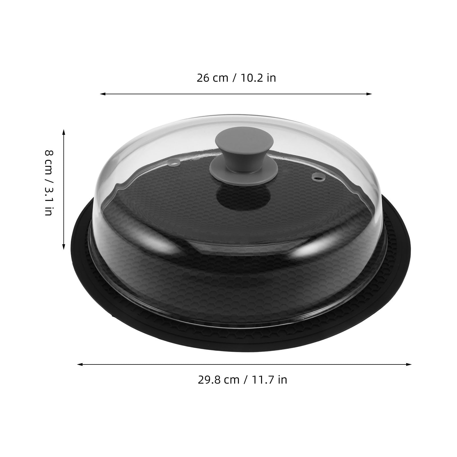OUNONA Couvercle en verre pour micro-ondes et dessous de plat pour