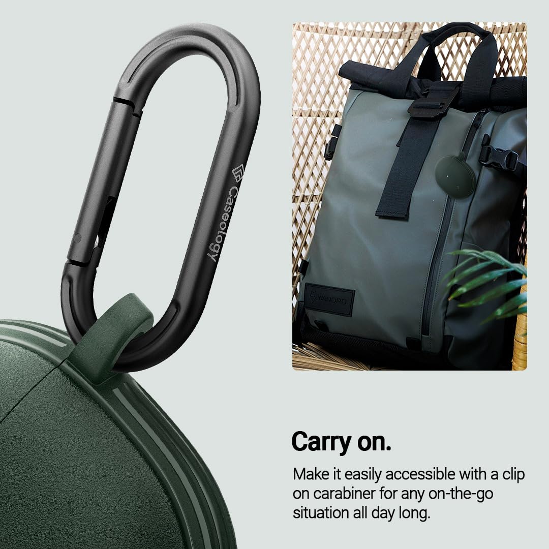 CASEOLOGY by Spigen Vault Case Cover Compatible with Google Pixel Buds Pro  Pixel Buds Pro (TPU Midnight Green)