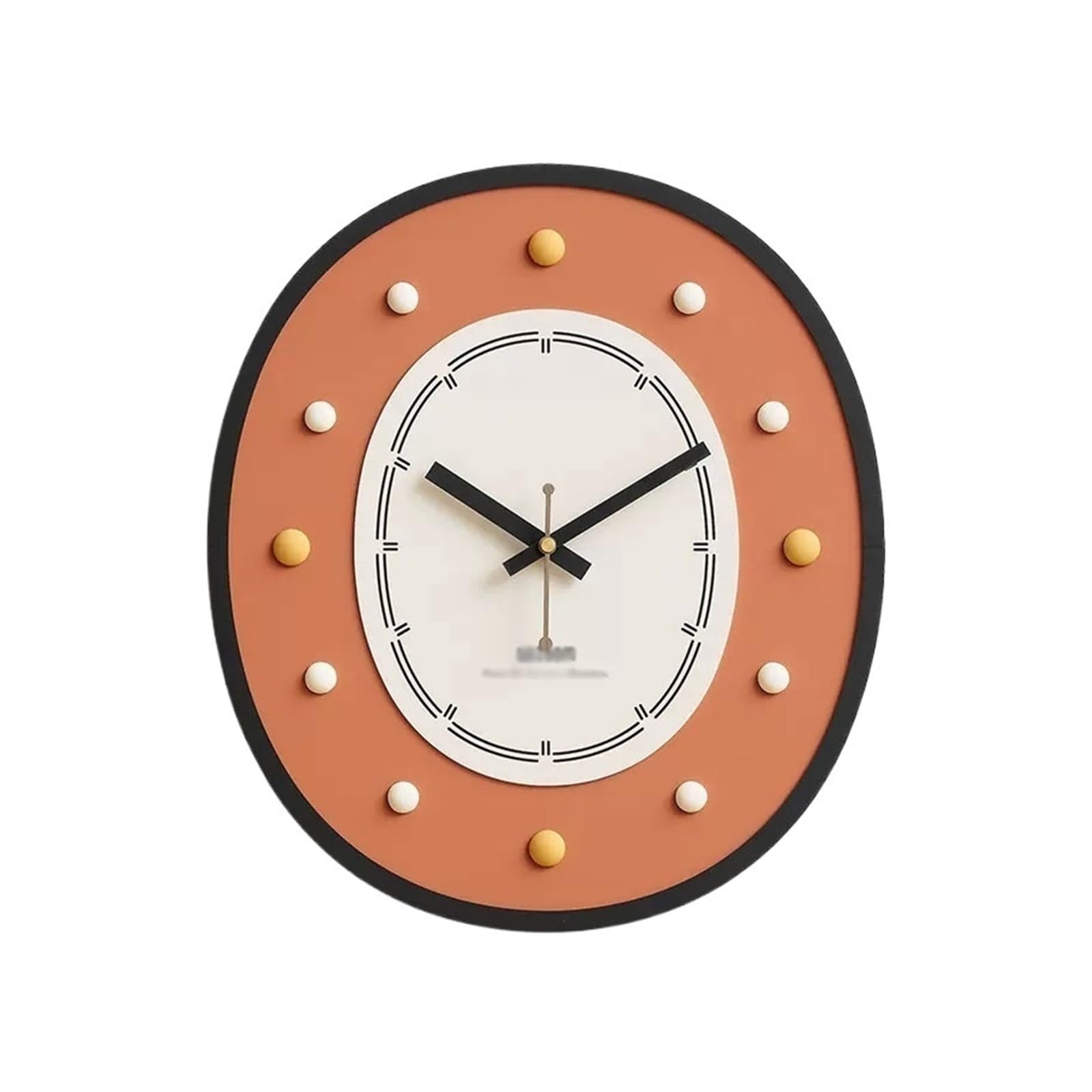 EINES Wall Clocks No-punch Clock Wall Clock Living Room Bedroom Creative Atmosphere Modern minimalist Wall Clock Office(D)