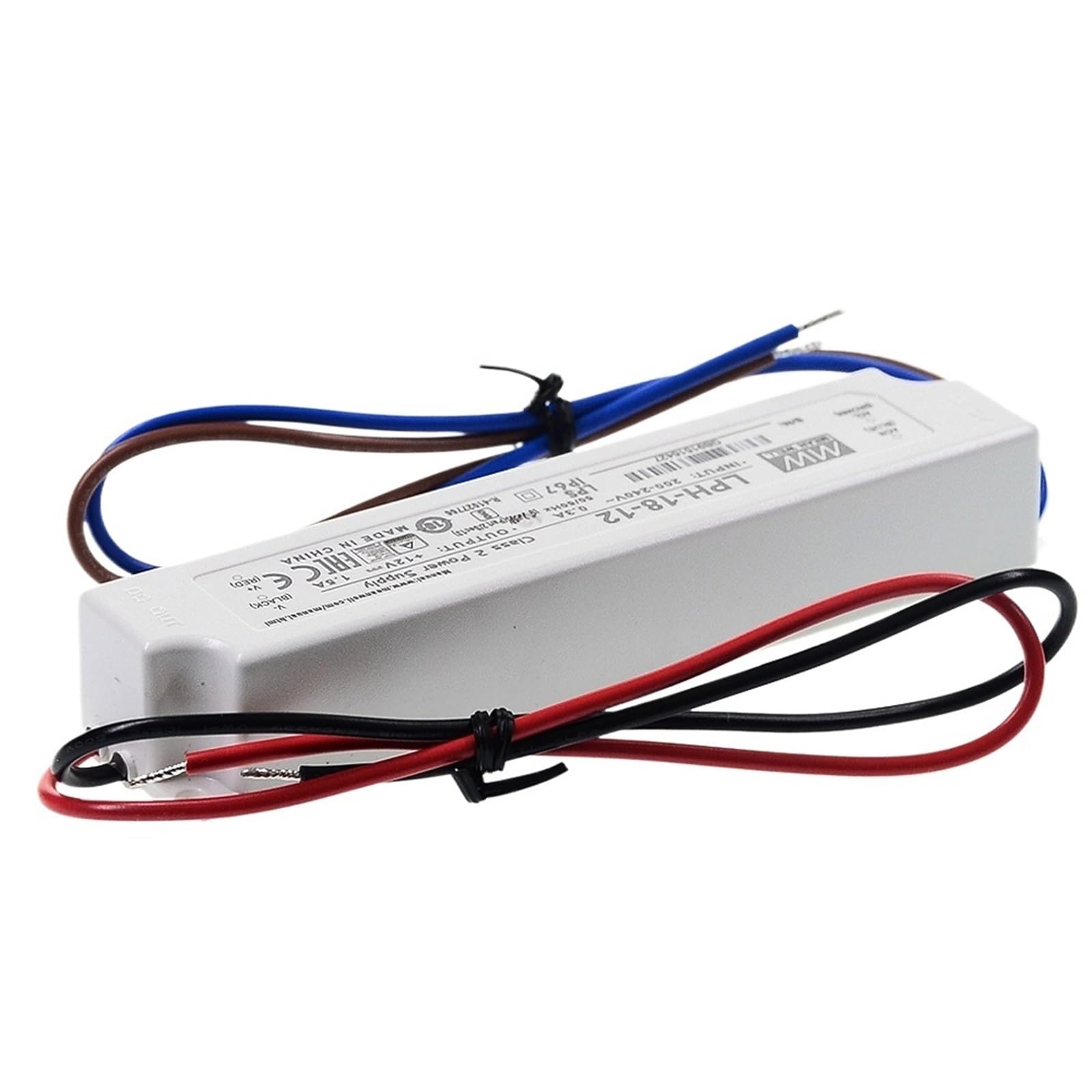 FCARUMIQP LED Driver LPH-18 Input 220VAC to 12V 24V 36V DC 18W Waterproof IP67 Switching Power Supply(Lph-18-12 12v 1.5a)