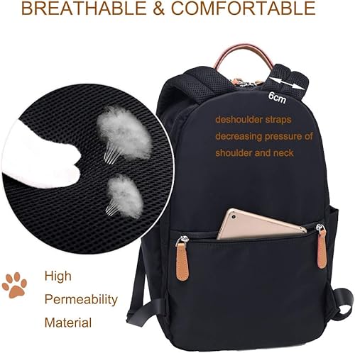 Miniatura 6 de PAOIXEEL Mochila de moda de 14 bolsillos antirobo resistente al agua ligera mochila para pañales para uso casual al aire libre Negro L Mochilas de