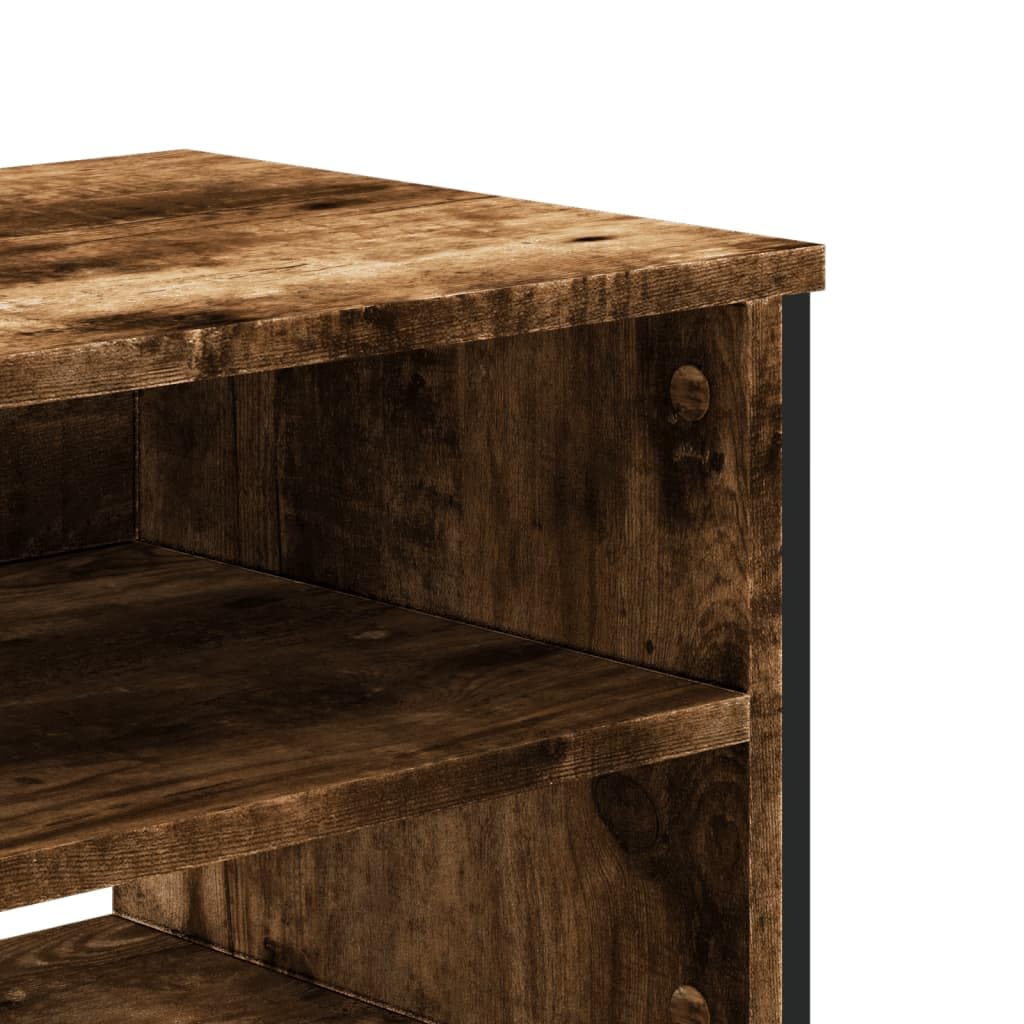 vidaXL Mobile Porta TV Rovere Fumo 180x34x41 cm in Legno Multistrato, Supporto TV, Mobile HiFi, consolle TV, credenza TV