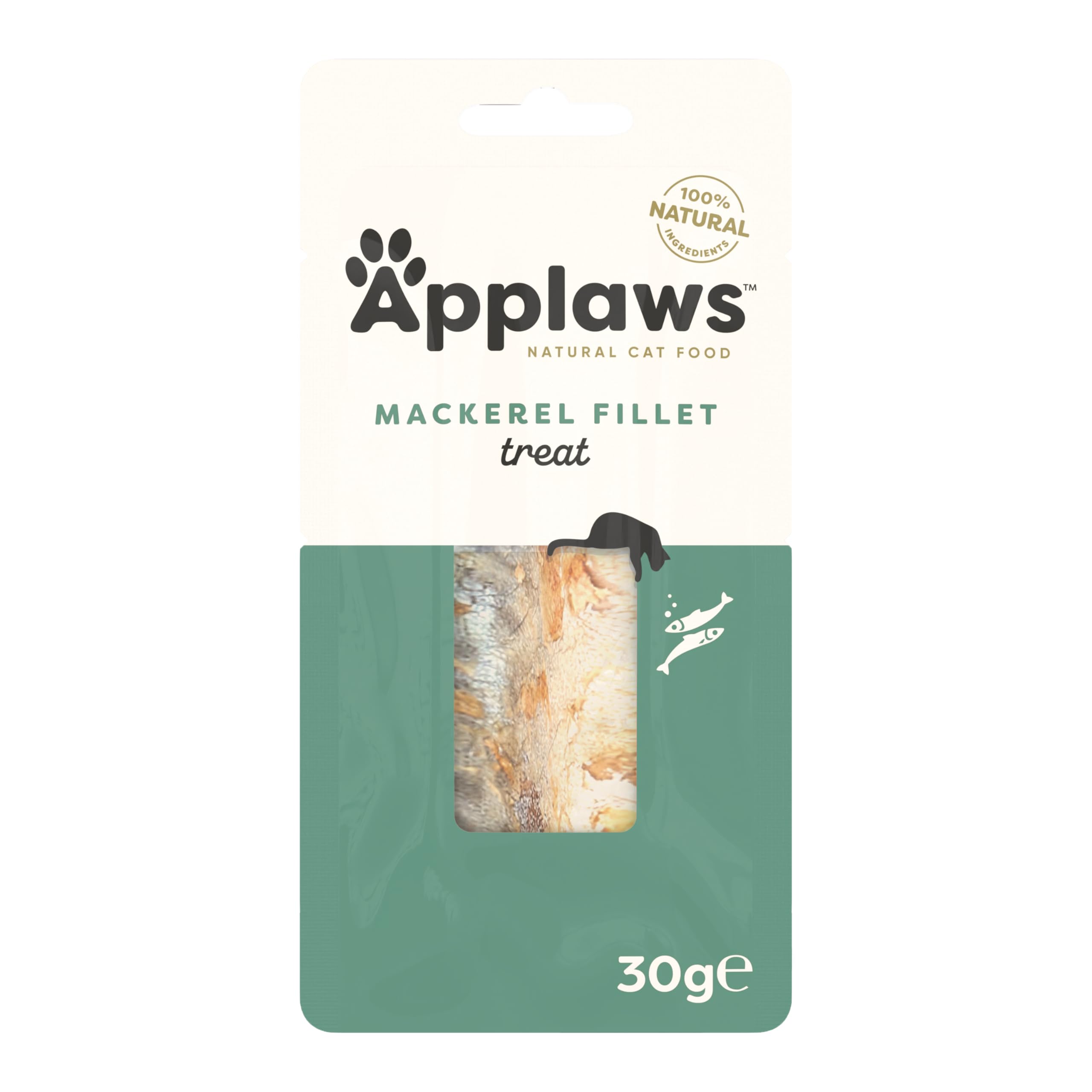 Applaws 100% naturalny kot, mackerel loin 30 g (opakowanie 12)