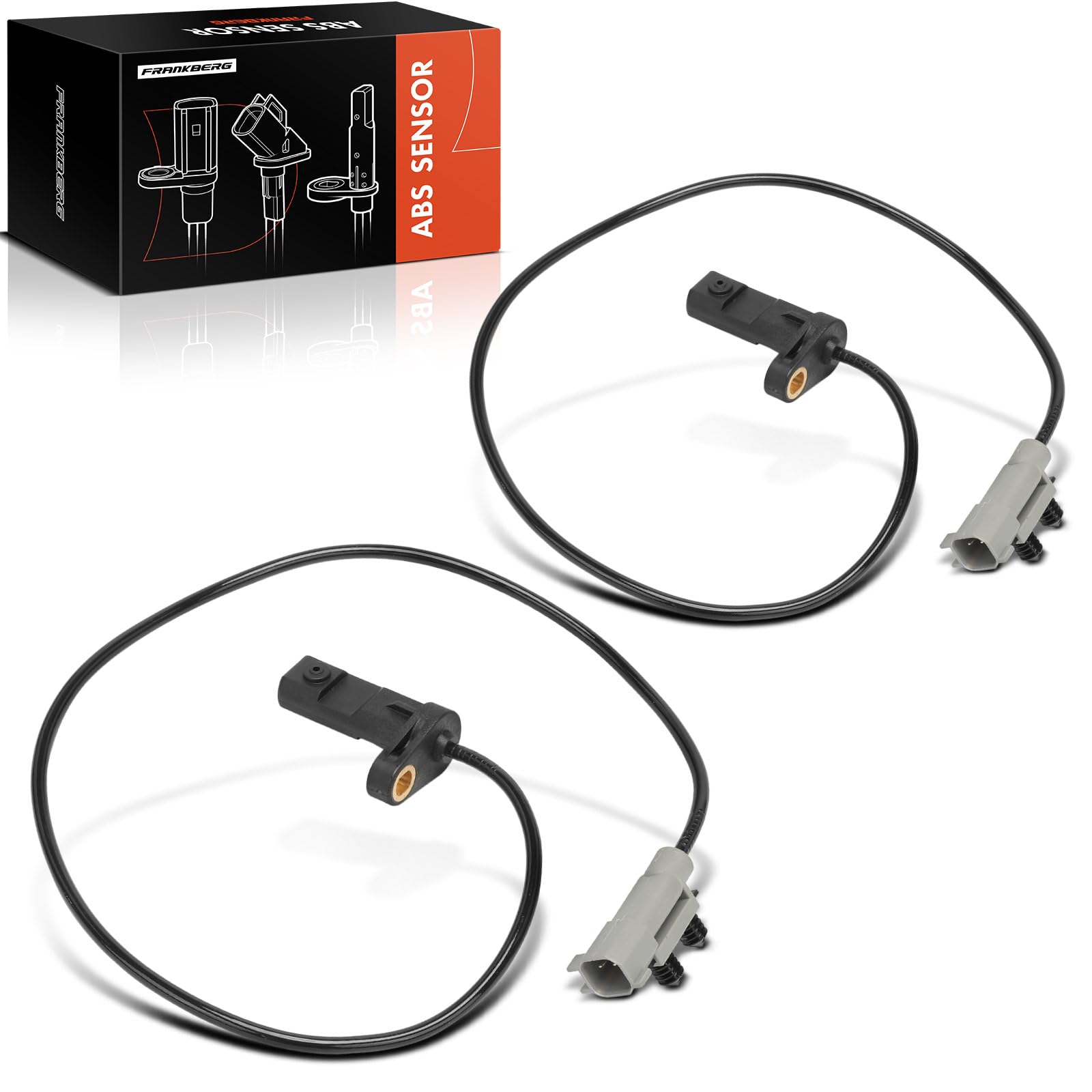Frankberg 2x Sensor de velocidad de ruedas Sensor ABS Compatible con Grand Cherokee III WH WK Commander XH XK Replace# 56044146AB