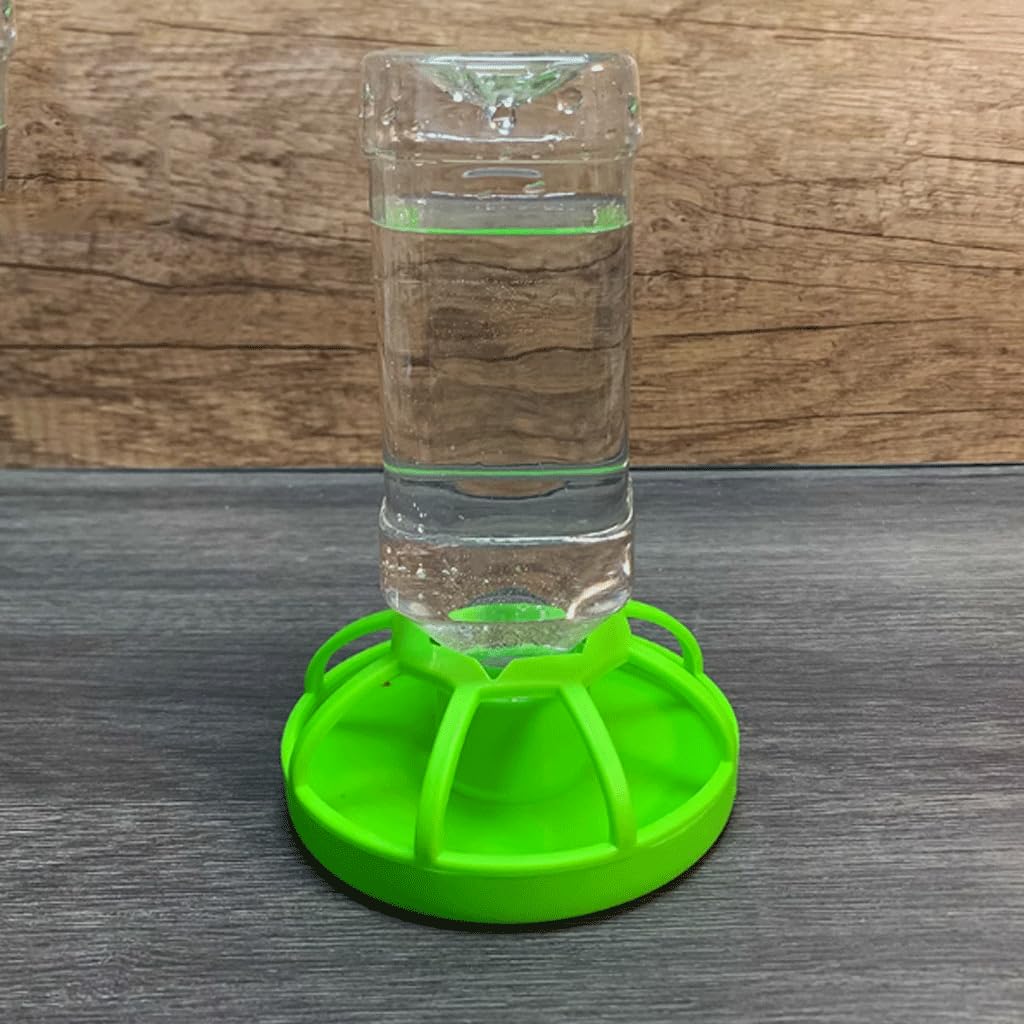 Mangiatoia per Uccelli Mangiatoia per pappagalli Trasparente Alimentatore Automatico per Alimenti per Uccelli a duplice Uso 2 Pezzi/Pacco Bottiglia di Acqua Potabile per Uccelli