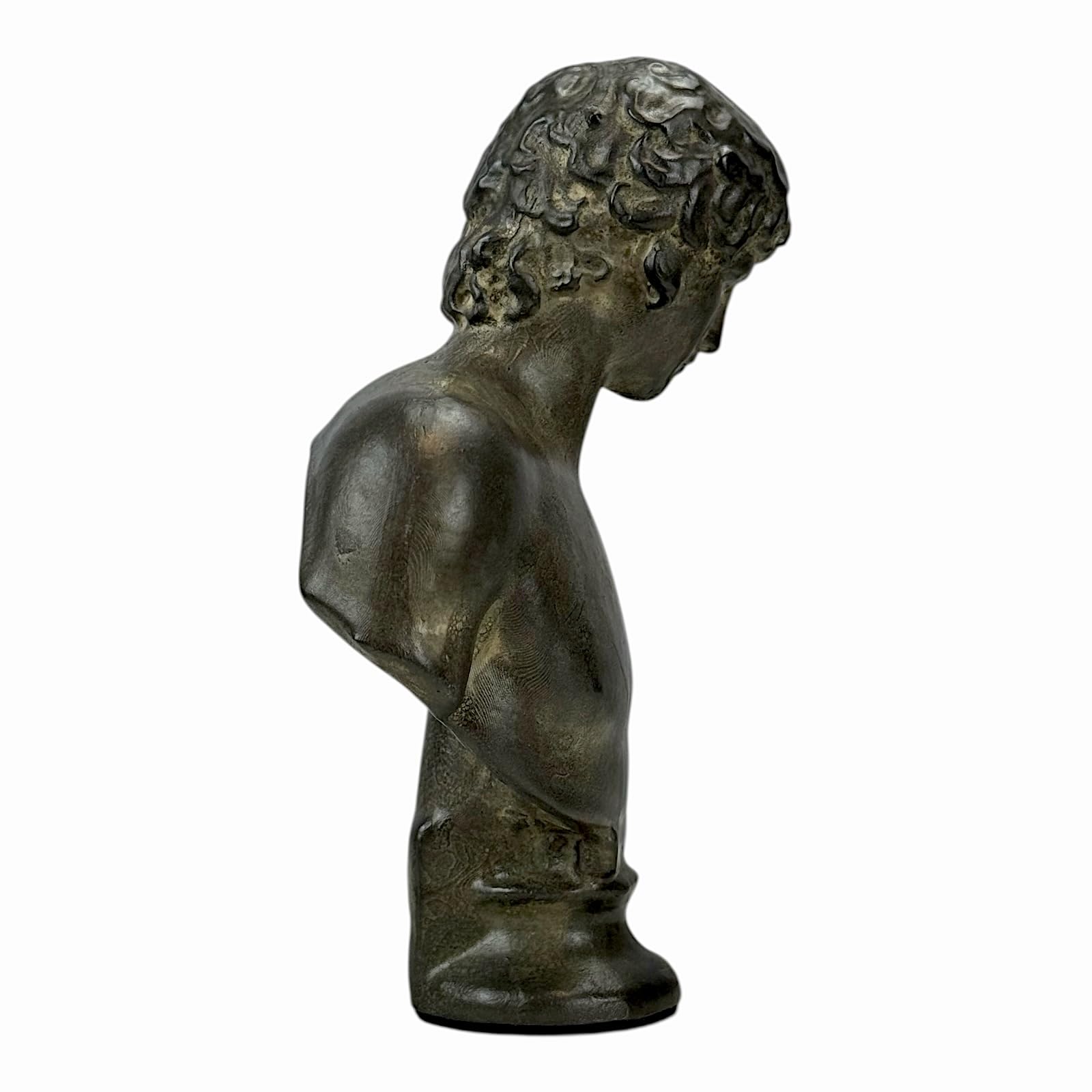 Antinous Rzeźba Popiersie - Ukochany Towarzysz cesarza Hadriana | Ręcznie wykonana grecka sztuka klasyczna | Posąg gipsowy Moldano 18 cm