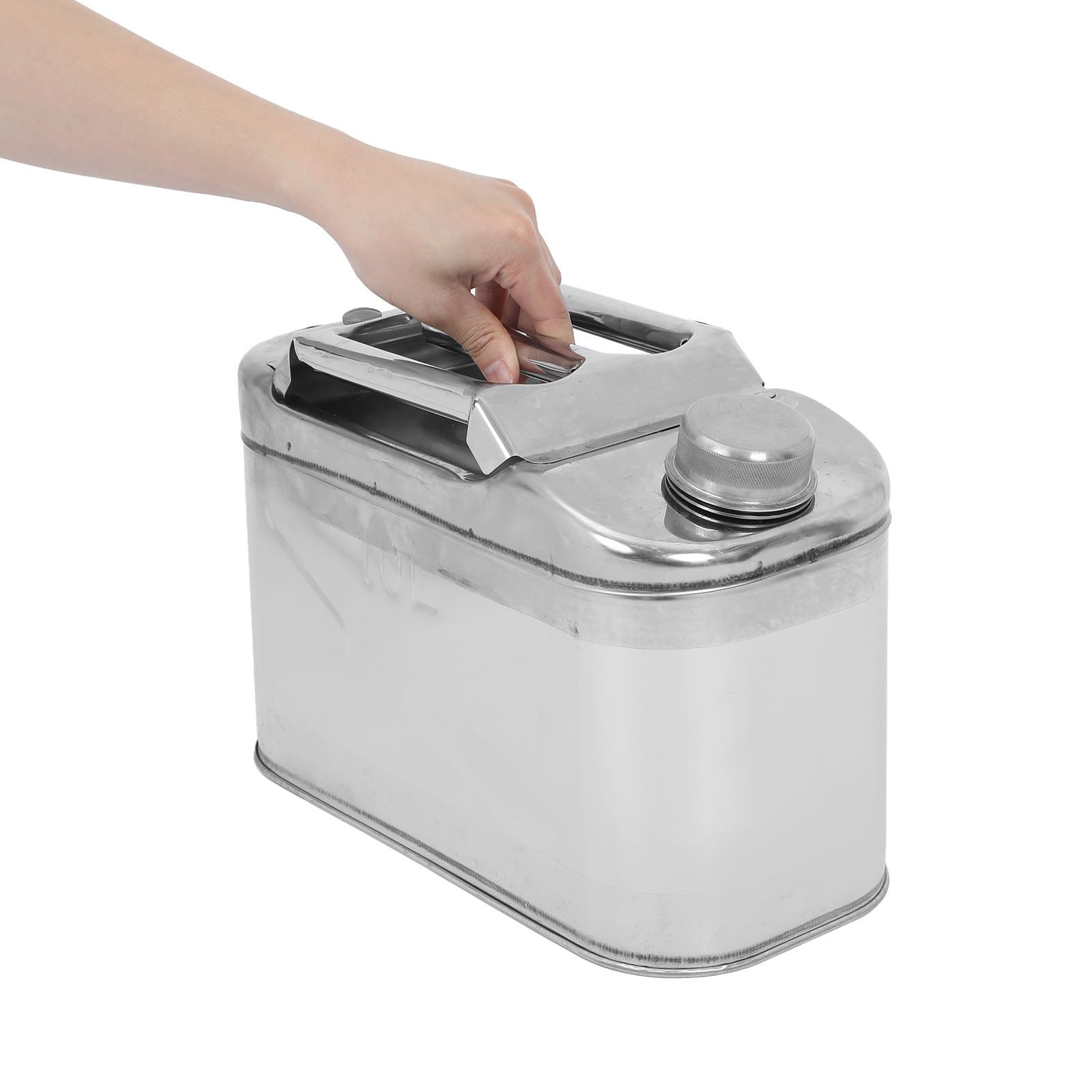 Bidón de Agua Acero Inoxidable 10l con Diseño Antifugas y Válvula de Alivio para Emergencias y Aventuras al Aire Libre