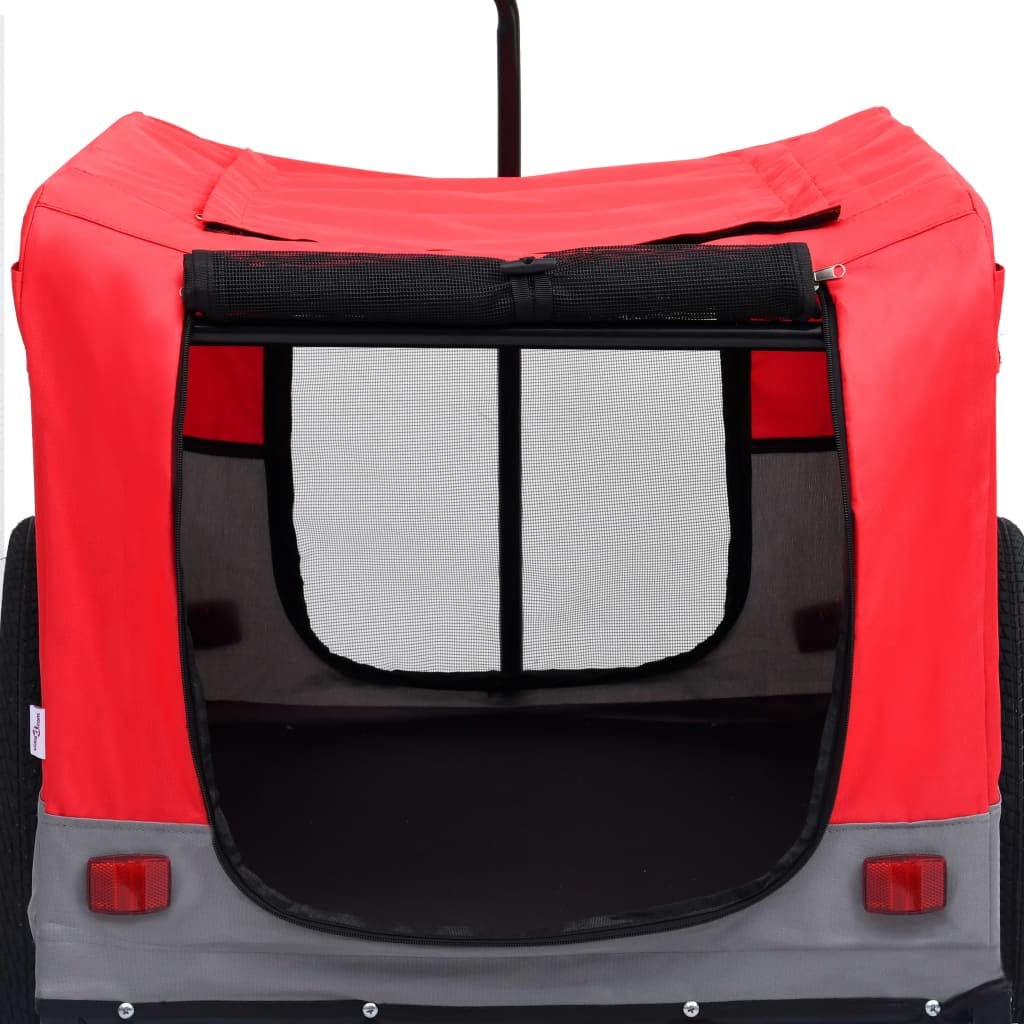 vidaXL 2-in-1 Fahrradanhänger Hunde Buggy Hundefahrradanhänger Hundetransporter