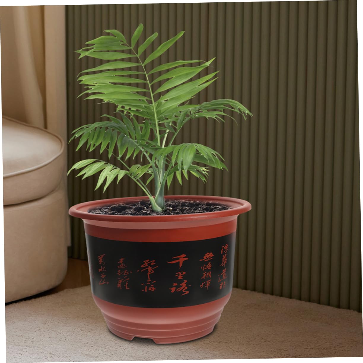 2pièces Pots à Orchidées Plastique Jardinière pour Plantes Succulentes Et Cactus Drainage Couleur Brique pour Intérieur Et Extérieur