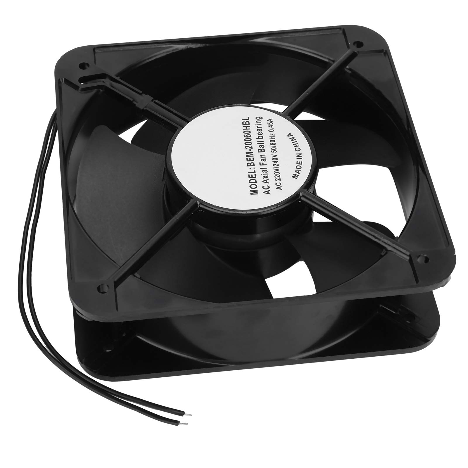 Wentylator Magnalium z łożyskiem Kulkowym, 5 łopatek, 2600 Obr./min, AC220V/240V, z pozycją łożyska obrobioną CNC, do Odprowadzania Ciepła, Wyciągu i chłodzenia.