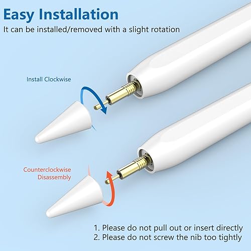 Miniatura 103 de Lápiz óptico para iPad 2018-2023 con rechazo de palma, lápiz activo para iPad de 10ª/9ª/8ª/7ª/6ª generación, para iPad Pro de 11/12.9 pulgadas