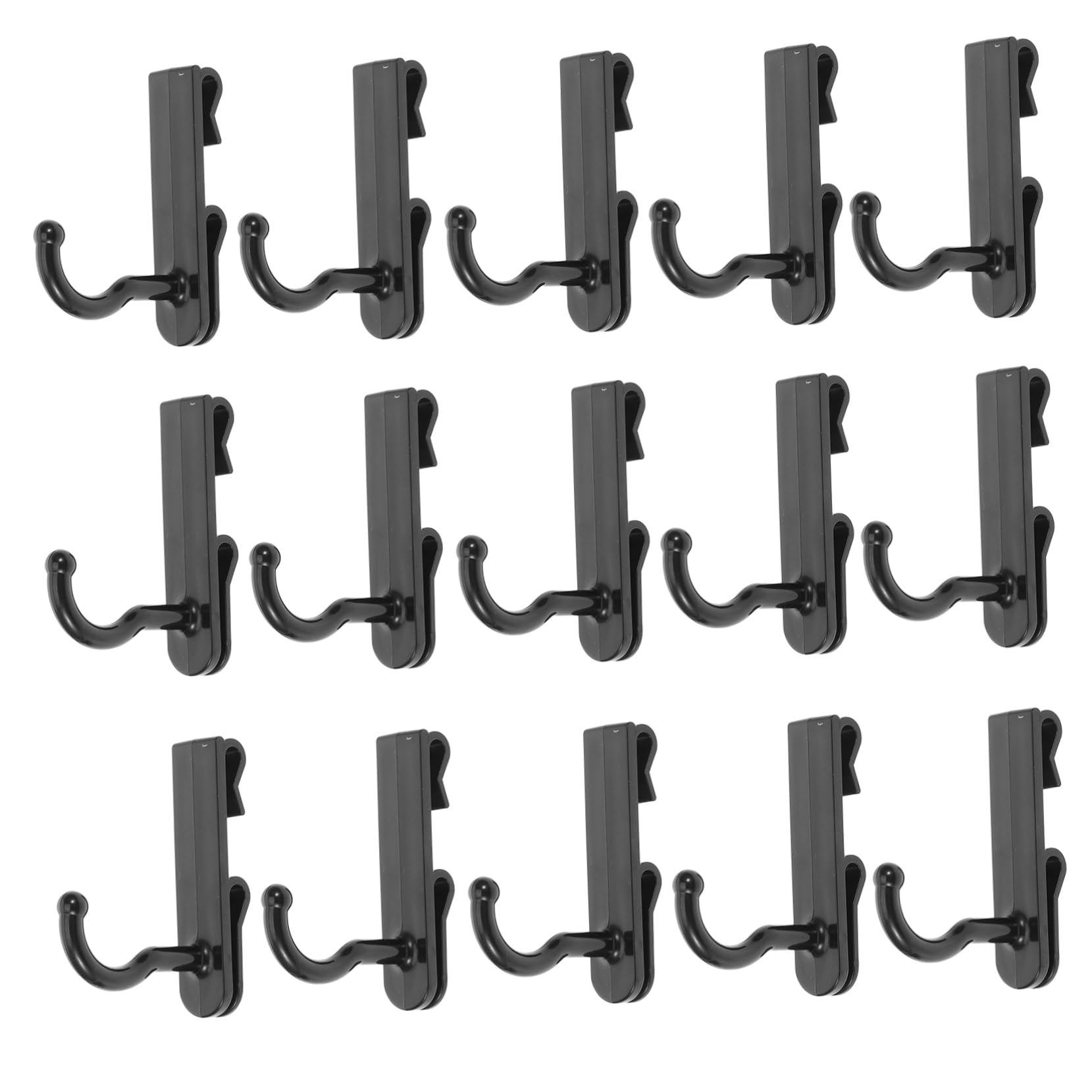 DECOMELODY 24Pcs Plastic Hooks Sturdy Hanging Display for Pictures Artwork for Organized Grid Wall Systems Heavy Duty Reliable