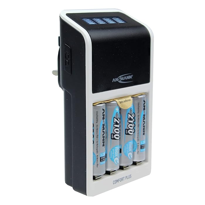 Buy ANSMANN Comfort Plus AA, AAA & 9V Battery Charger For NiMH NiCd