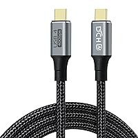 Vista 1 de DCHAV Cable USB 4 de 4 pies USB C a USB C 8K HD Display Video 40 Gbps Transferencia de datos de 100 W Cable de carga rápida USB4 tipo C a tipo C