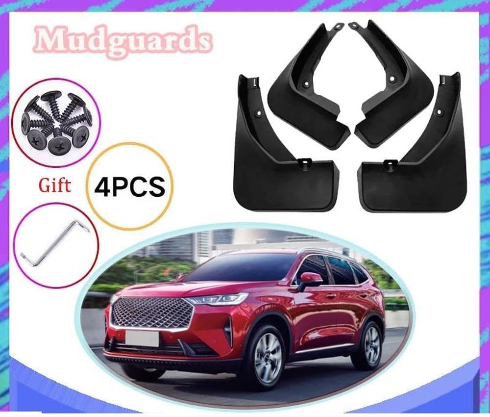 Auto Parts 4PCS Car Mudflaps for Haval H6 MK3 III 2021-2023 Splash Mud Anti-Splash Mudflap Flap Mudguard Fender Auto Accessories