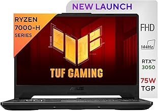 ASUS TUF Gaming A15, AMD Ryzen 7 7435HS, 15.6" FHD 16:9 144Hz 250 nits, Gaming Laptop (16GB RAM/512GB SSD/NVIDIA GeForce RTX 2050/Win 11 Home/48WHr Battery/Graphite Black/2.30Kg), FA566NFR-HN045WS