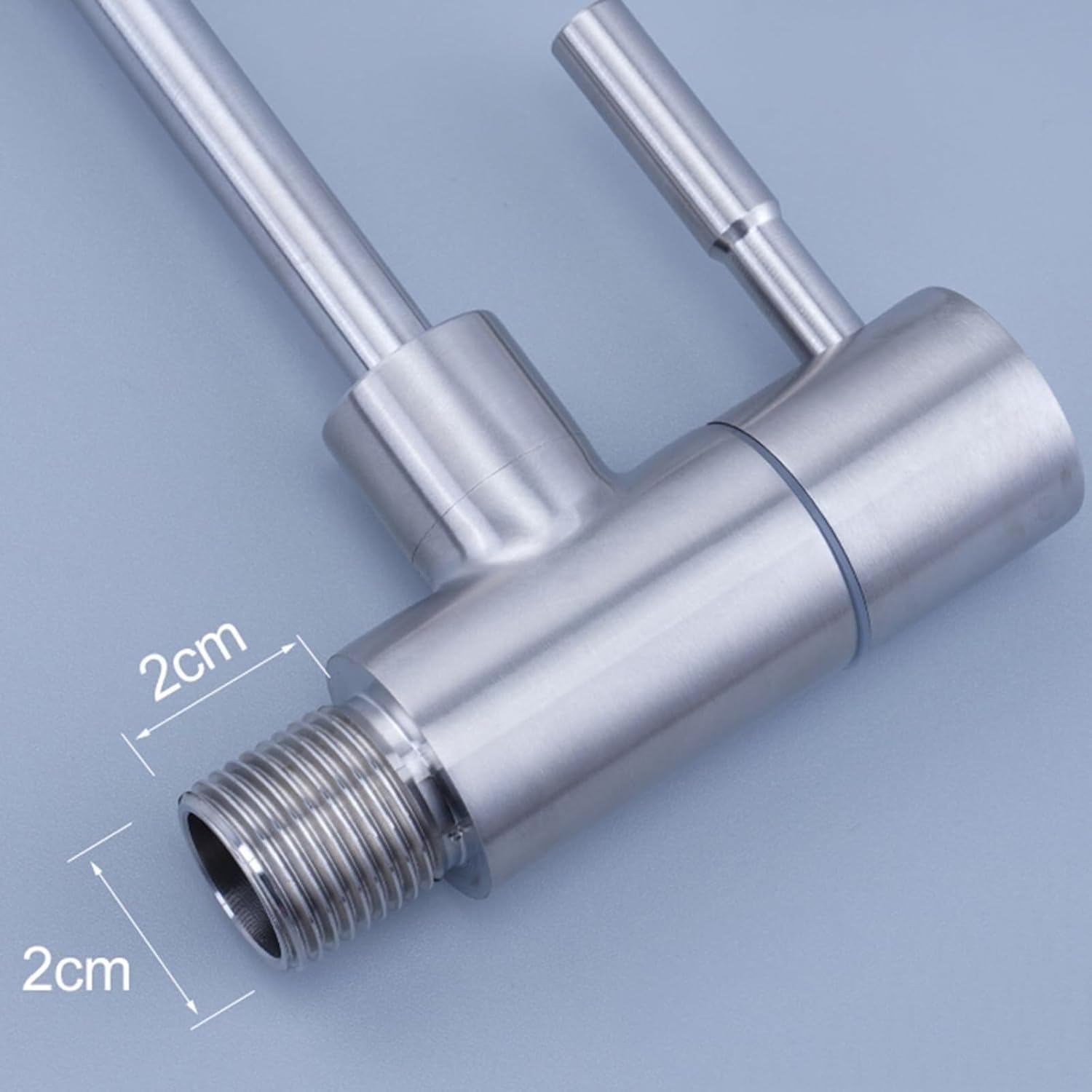 Rubinetto con Filtro per Acqua Potabile, Rubinetto per Lavello da Cucina, Montaggio A Parete, Acciaio Inox 1/4, 175 Mm