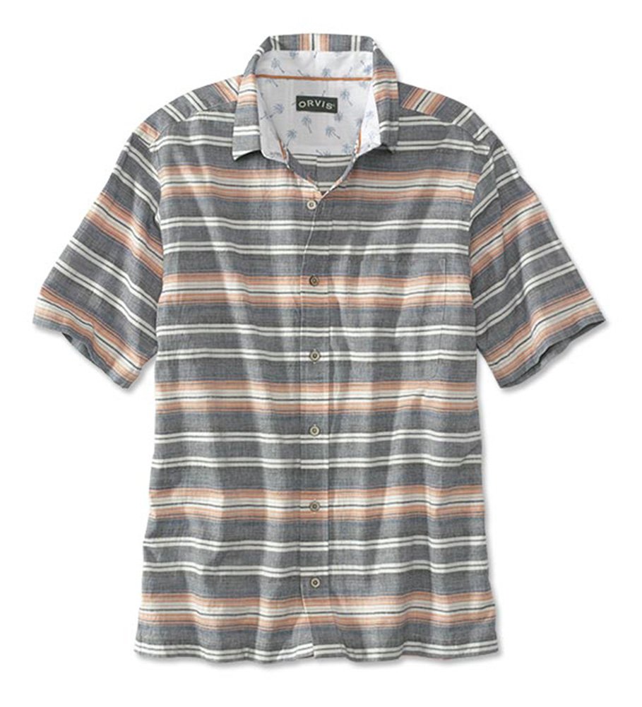 Men's Rockaway Horizontal Stripes Short-Sleeved Shirt