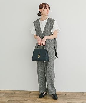 アーバンリサーチ 他　パンツスーツ　オフィスカジュアル　ノーカラー　グレー 黒 アーバンリサーチ 他 パンツスーツ オフィスカジュアル ノー