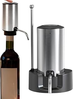 Vinluftare - Omladdningsbar Automatisk Verktygssats | Elektrisk Vinluftare med Hällare och Spout,För Lägenhet Bar Kontor Restaurang Utomhus Camping Fest Sammankomst Män Kvinnor