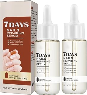 7 Days Nail Growth and Strengthening Serum,2pcs 20ml Nail Repair Essence Serum,Nail Growth Treatment for Weak and Damaged Nails/Toenails,Nail Vitamins for Strengthening and Growth