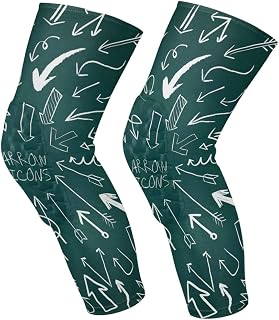 LUNLUMO Sketch Style Arrows Set Collection Sports Knee-Cap Kneepads Protection for Knees