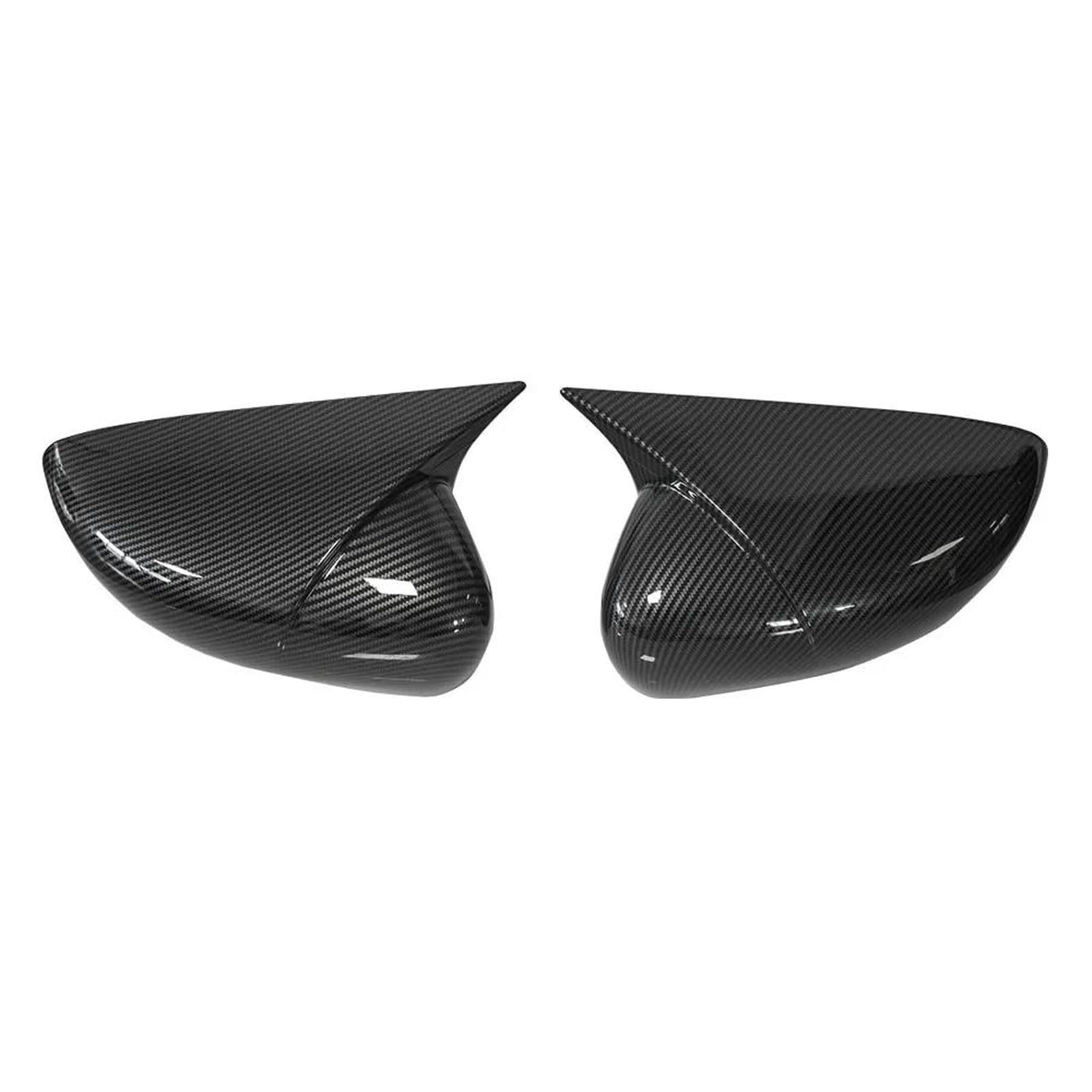 for Renault for Zoe 2019-2024 for Clio for Captur Car Sticker Rearview Side Mirror Cover Wing Cap YIJIAVSX(Carbon)